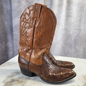 Unbranded Distressed Custom Alligator Boots Men's Size 8? Brown